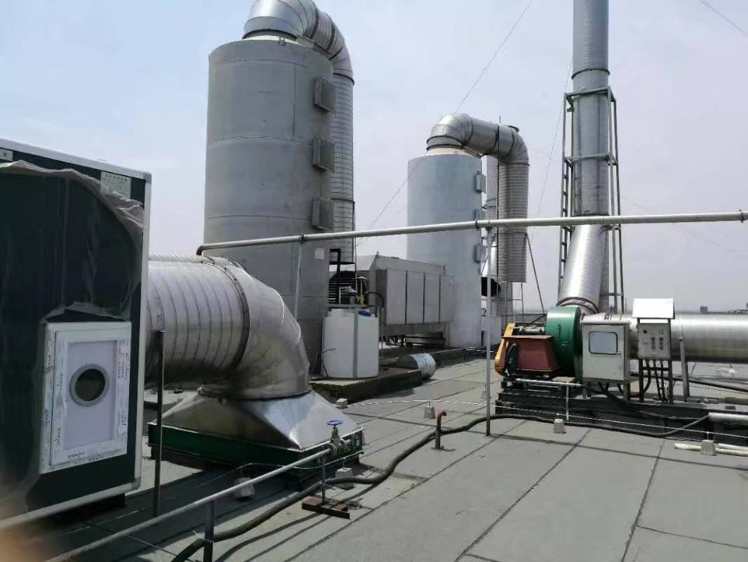 有機廢氣處理原理采用離心風(fēng)機引進洗滌塔處理設(shè)備